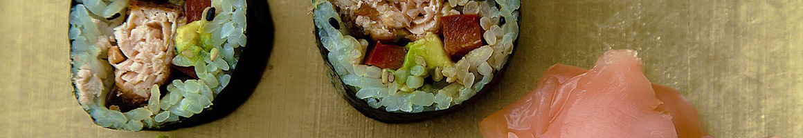 Eating Chinese Japanese Sushi at Ichi roll Wok & Teriyaki restaurant in Seattle, WA.